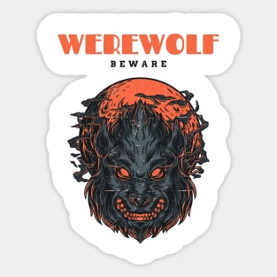 American Werewolf in London Horror Sticker